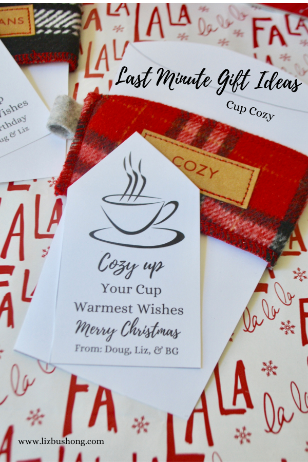 Last Minute Cozy Cup Warmer for Gift Giving - Liz Bushong