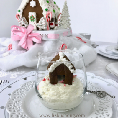Mini Edible Gingerbread House for Desserts