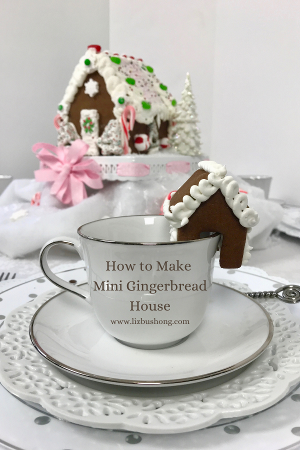 How to make mini gingerbread house dessert lizbushong.com