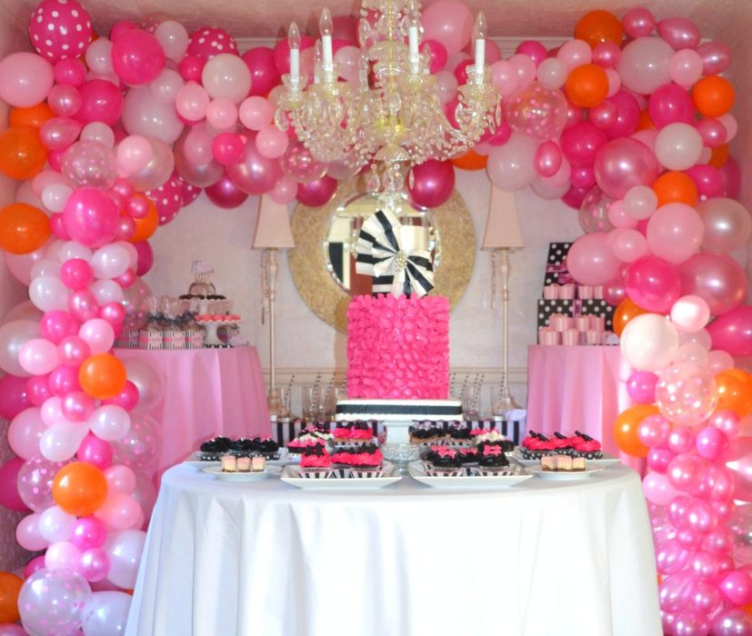Hot Pink, Black & White Bridal Shower Ideas