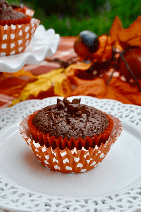 Making Pumpkin Spice Brownie Muffins lizbushong.com