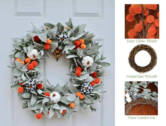 Florals Tutorial Fall Wreath lizbushong.com