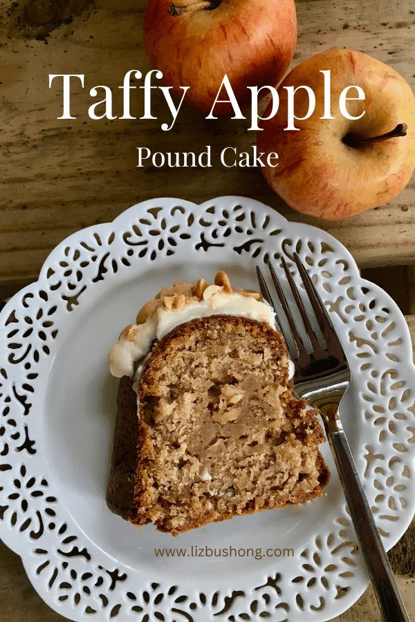 Taffy Apple Pound Cake Slice lizbushong.com