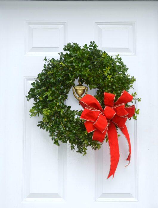 Florals boxwood wreath lizbushong.com