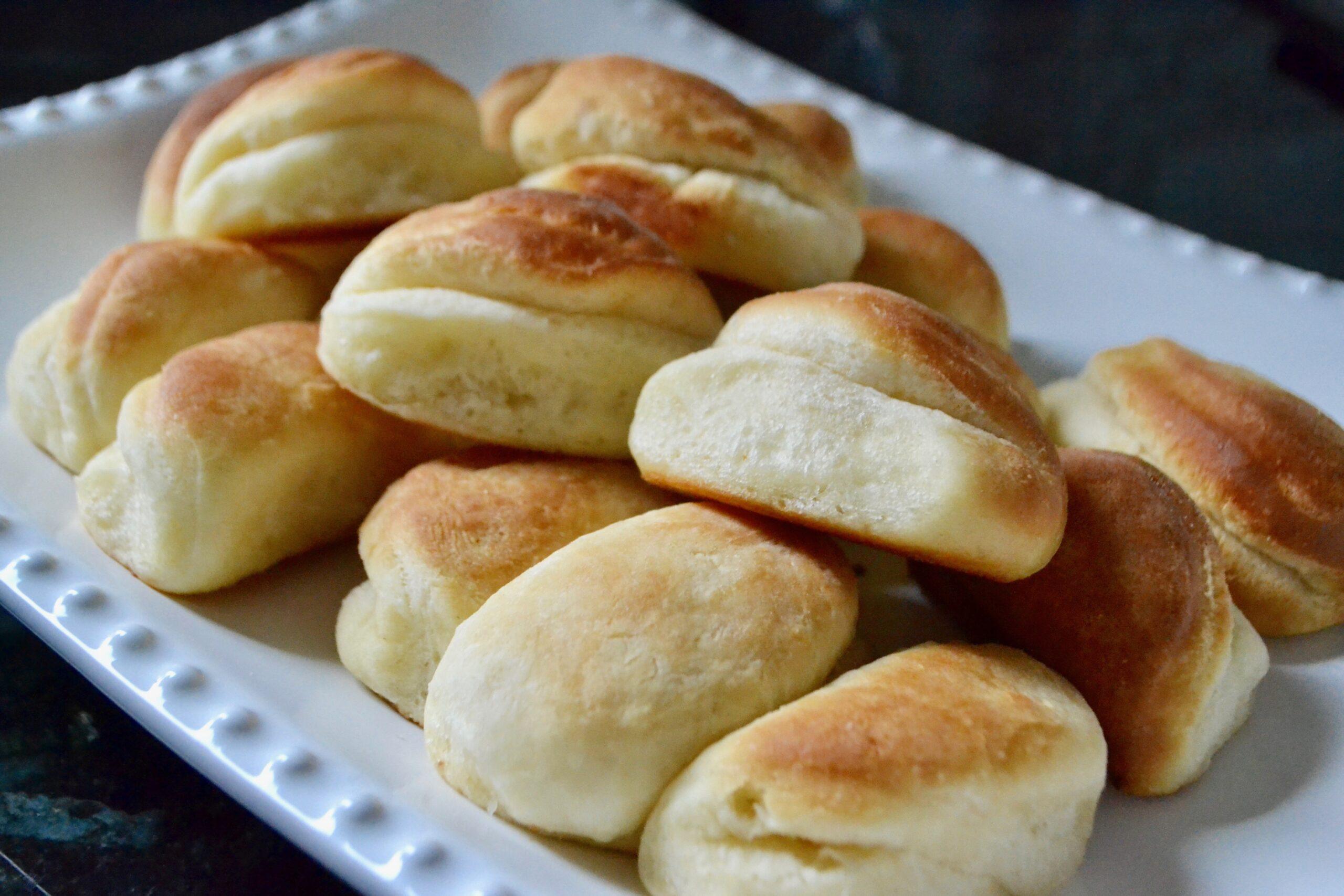 Homemade Parker House Dinner Rolls - Mountain Mama Cooks