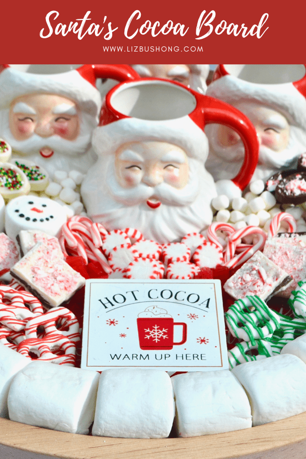 Santa’s Favorite Hot Cocoa & Cookies Board