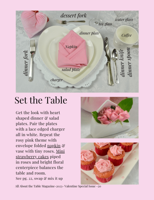 Valentine issue 2023All about the house magazine, preview Set the table lizbushong.com