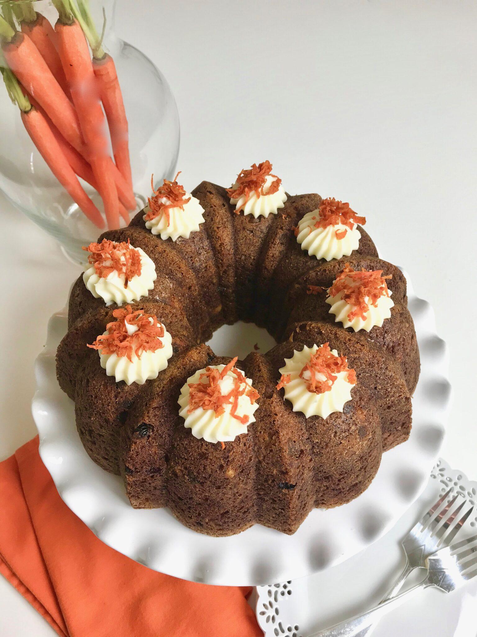 Carrot Cake Bundt With Creamy Filling - Liz Bushong