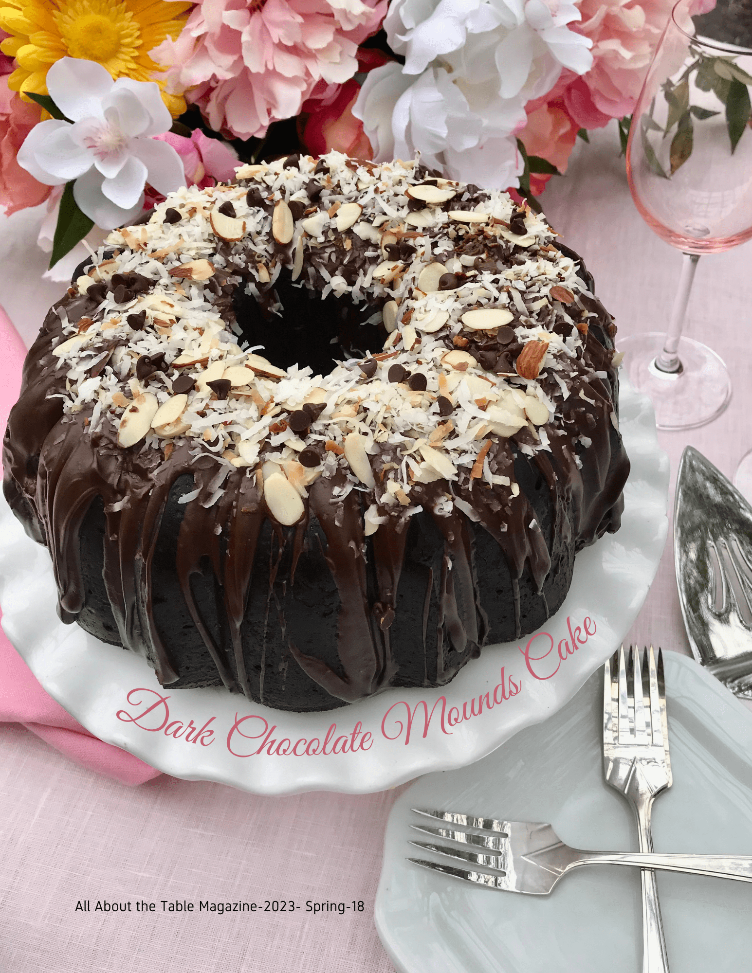 Chocolate Mounds Cake All About The Table Magazine - Liz Bushong