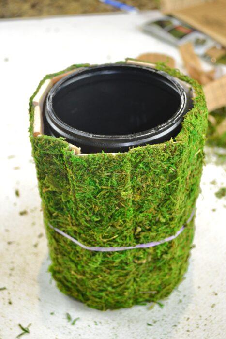 How to cover vase with moss lizbushong.com
