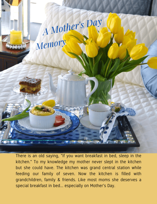 Mothers Day Memory Breakfast in Bed article lizbushong.com