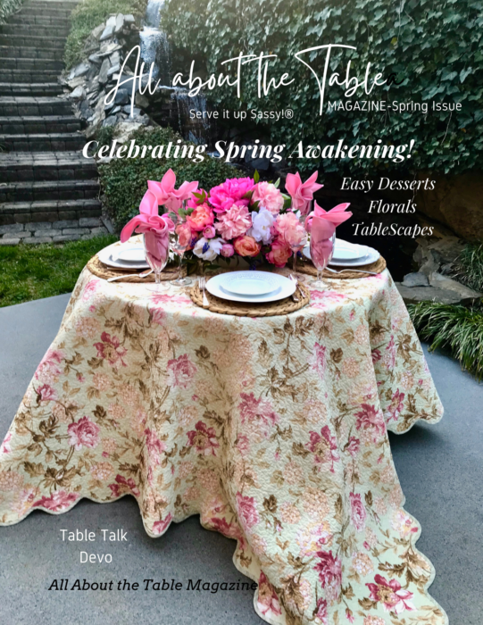 Spring Cover-All About the Table Magazine lizbushong.com