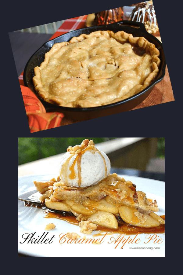 How to make Skillet Caramel Apple Pie lizbushong.com