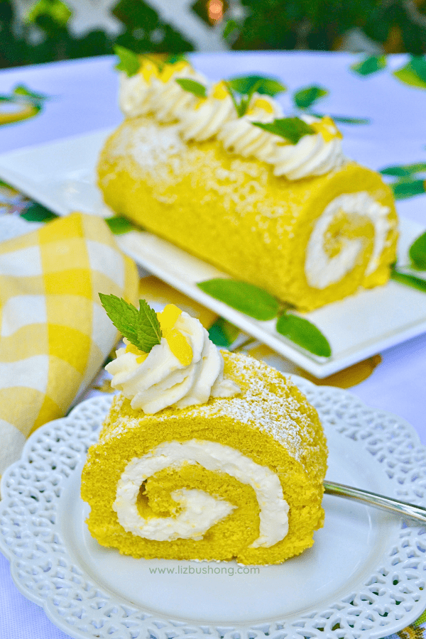 How to make lemon creme cake roll lizbushong.com