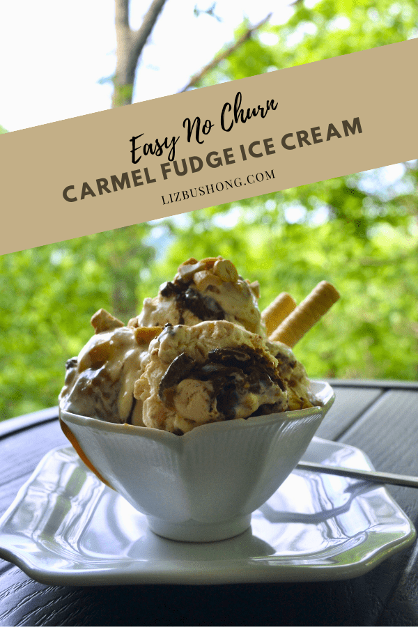 How to make no churn caramel fudge peanut butter ice cream lizbushong.com
