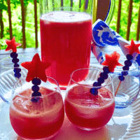 How to make watermelon lemonade sip with star berry garnish lizbushong.com