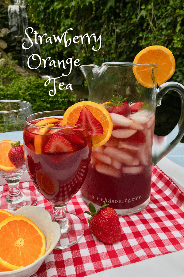Organic Strawberry Orange Ice Tea