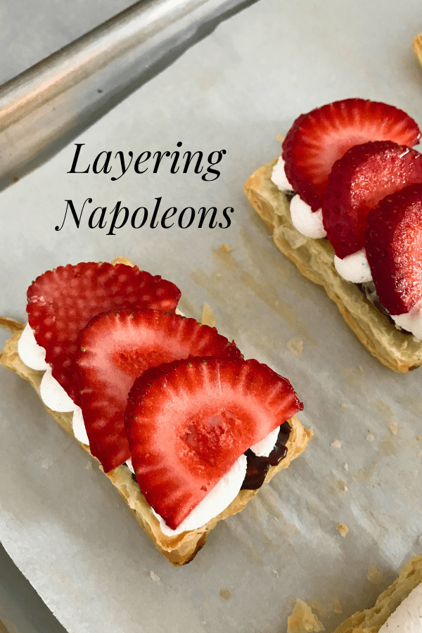 Mini Strawberry Napoleons - layering napoleon berries lizbushong.com