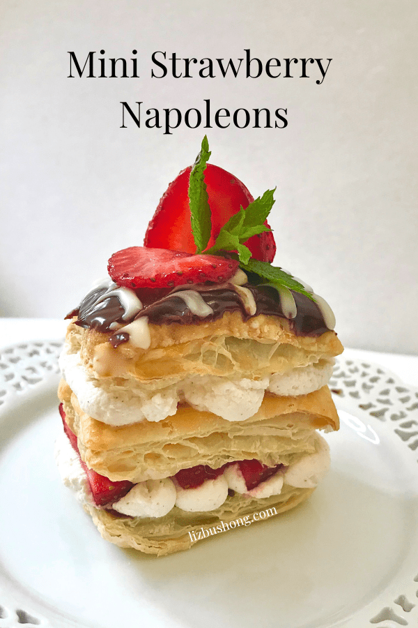 How to Make Strawberry Napoleons Pinterest Photo lizbushong.com