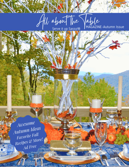 All About the Table Autumn Issue 23 cover preview lizbushong.com