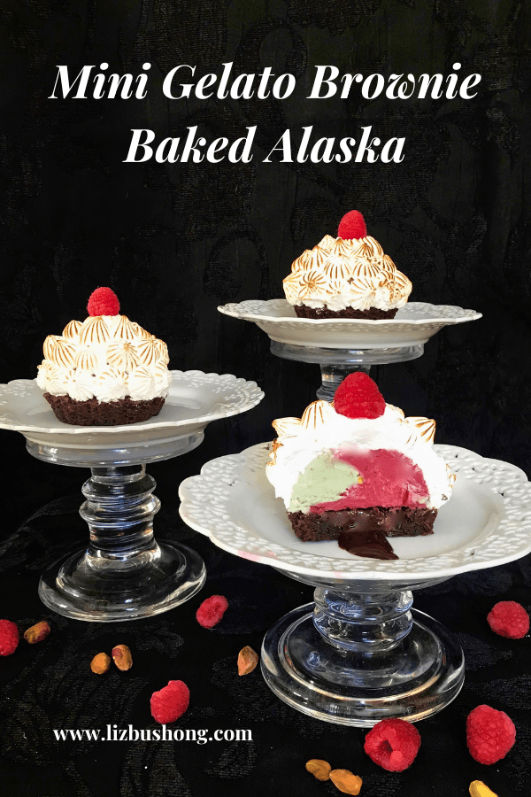 How to Make Mini Gelato Brownie Baked Alaska Dessert lizbushong.com