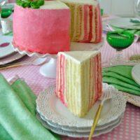 How to make a Vertical Pink Cake lizbushong.com