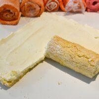 Rolling frosted sponge strips for vertical cake lizbushong.com