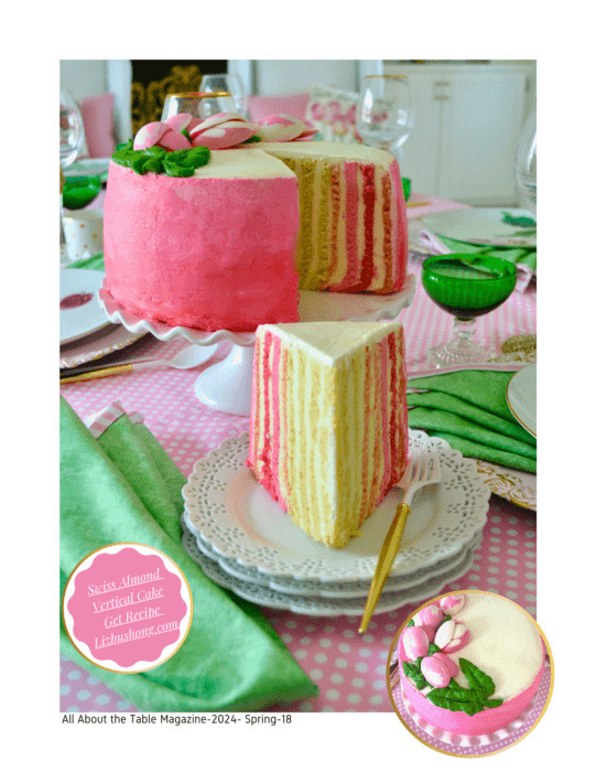 Preview page-All about the table spring issue 2024-Vertical Pink Cake