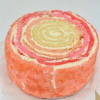 Top view of spiral vertical sponge cake lizbushong.com