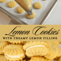 How to Make Lemon Cookies with lemon Cream Filling