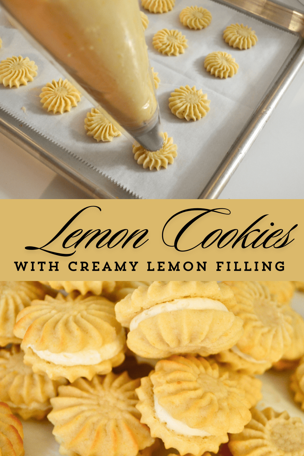 How to Make Lemon Cookies with lemon Cream Filling