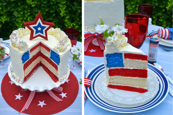 How to Make an American Flag Cake