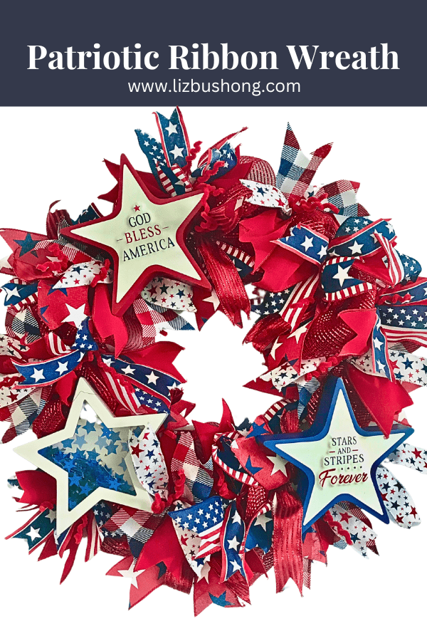 Patriotic Ribbon Wreath