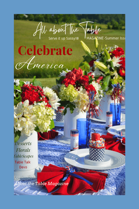 4th of July tablescape All about the table summer issue 2023