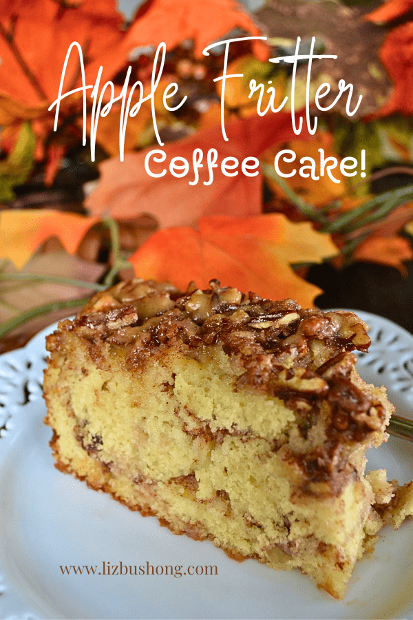 How to make an apple fritter coffee cake for fall.