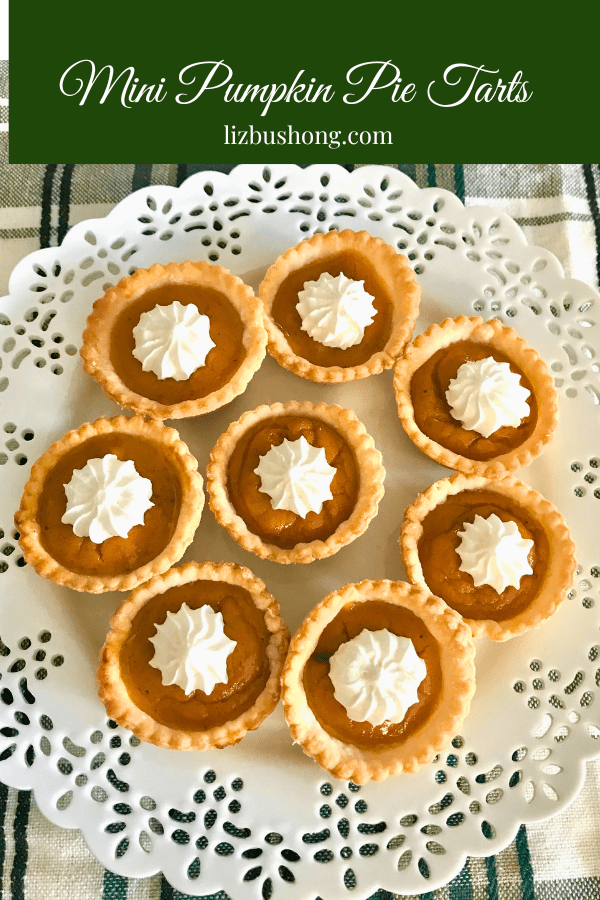 How to make Mini Pumpkin Pie Tarts lizbushong.com