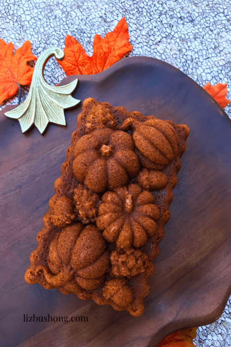 How to make a harvest bounty pumpkin loaf with cream cheese swirl lizbushong.com