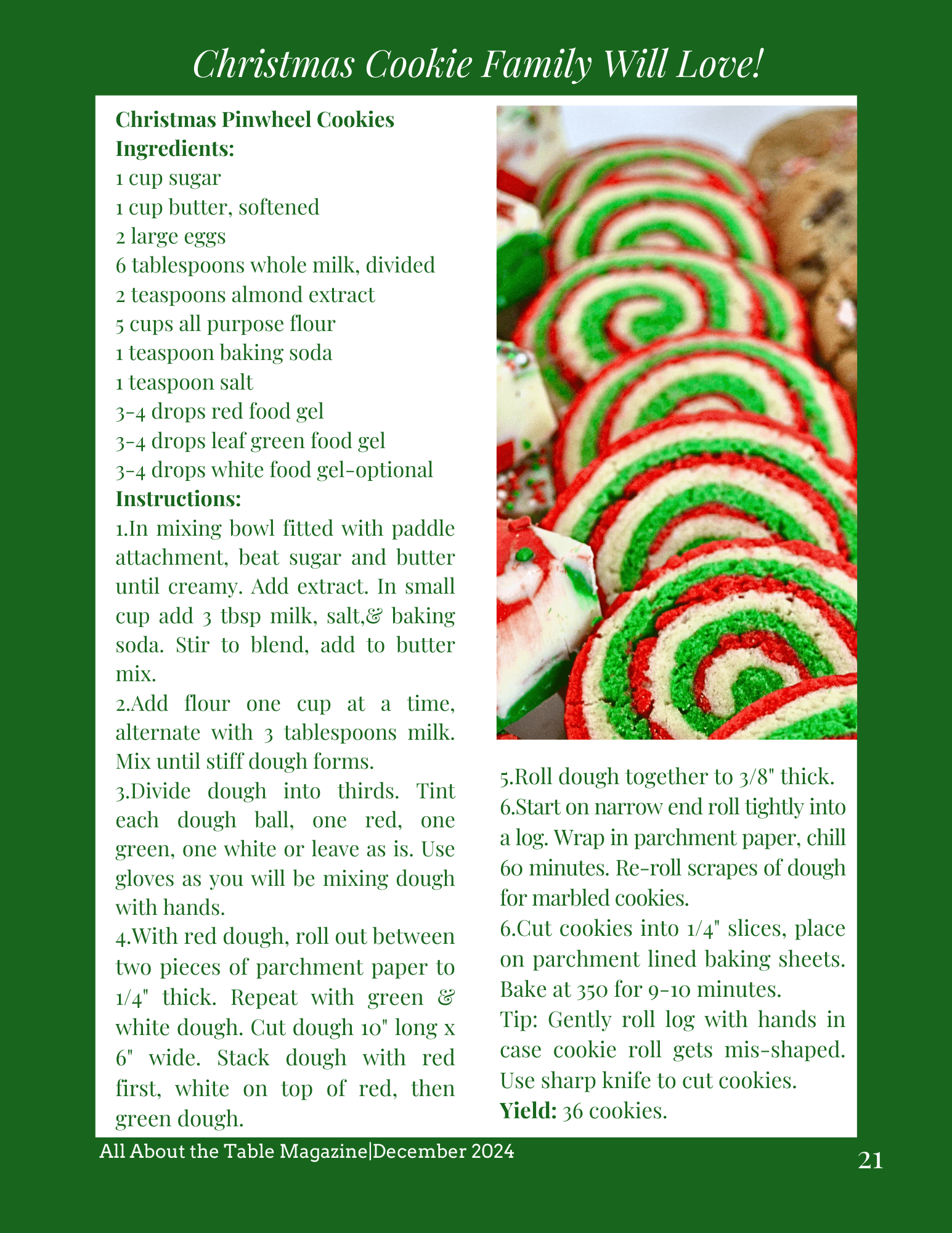 How to make Christmas Pinwheel Cookies 