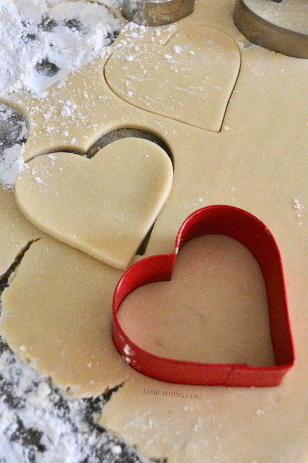 Heart Butter cookies decorated swirls, stars, ribbons featured All About the Table Magazine by Liz Bushong