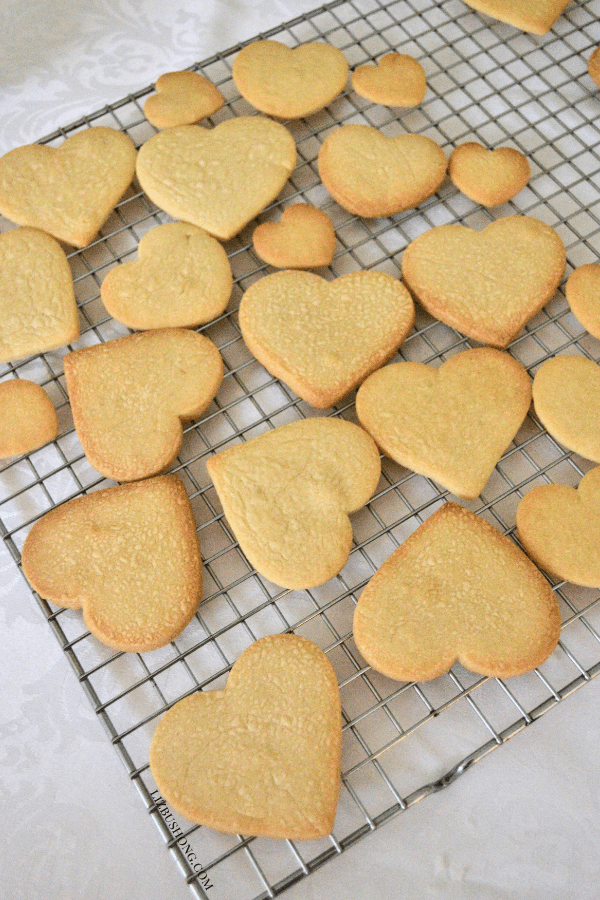 Heart Butter cookies decorated swirls, stars, ribbons featured All About the Table Magazine by Liz Bushong