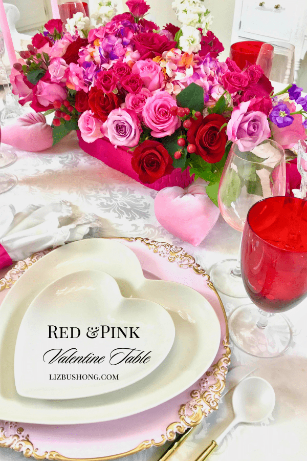 How to create a Pink and Red Valentine Tablescape