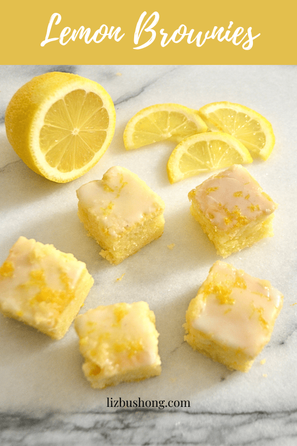 Fresh Squeezed Lemon Brownies lizbushong.com