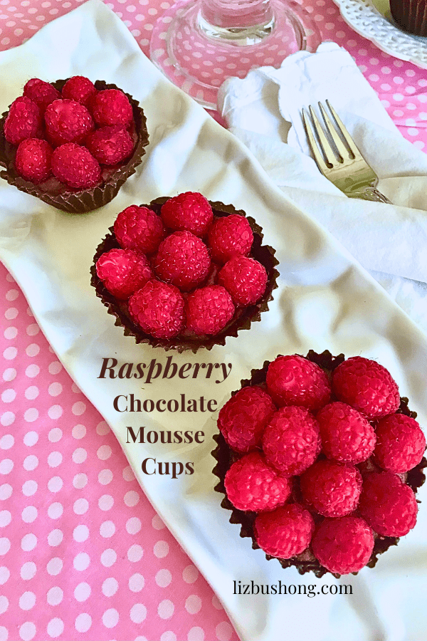 Raspberry Chocolate Mousse Cup Dessert