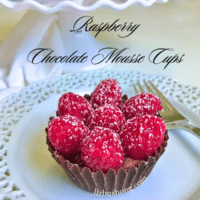 How to Make Raspberry Chocolate Mousse Cup Dessert