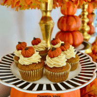 How to make pumpkin spice cupcakes edible pumpkin garnish lizbushong.com