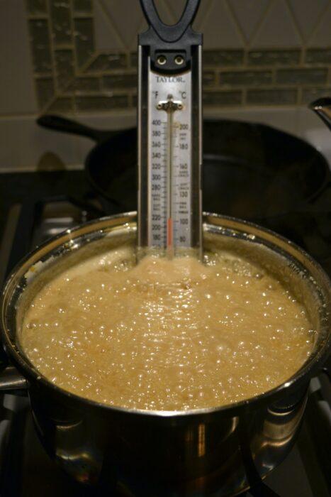 How to make apple cider caramels temperature probe lizbushong.com