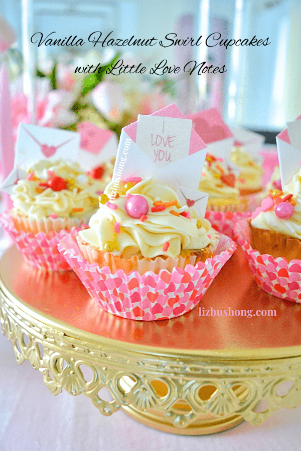 How to make vanilla cupcakes with mini love notes lizbushong.com