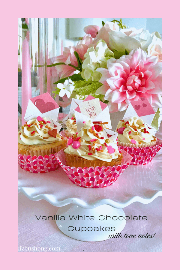 How to make vanilla cupcakes with mini love notes lizbushong.com