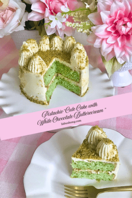How to Make a Cutie Cake Pistachio White Chocolate Buttercream Lizbushong.com
