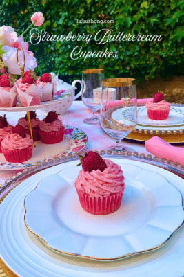 How to Make Strawberry Buttercream Cupcakes lizbushong.com